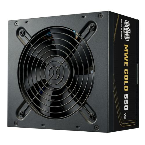 Cooler Master 550W MWE Gold V3 ATX 3.1 PSU, Fully Wired, HDB Bearing Fan, 80+ Gold Cooler Master 550W MWE Gold V3 ATX 3.1 PSU, Fully Wired, HDB Bearing Fan, 80+ Gold